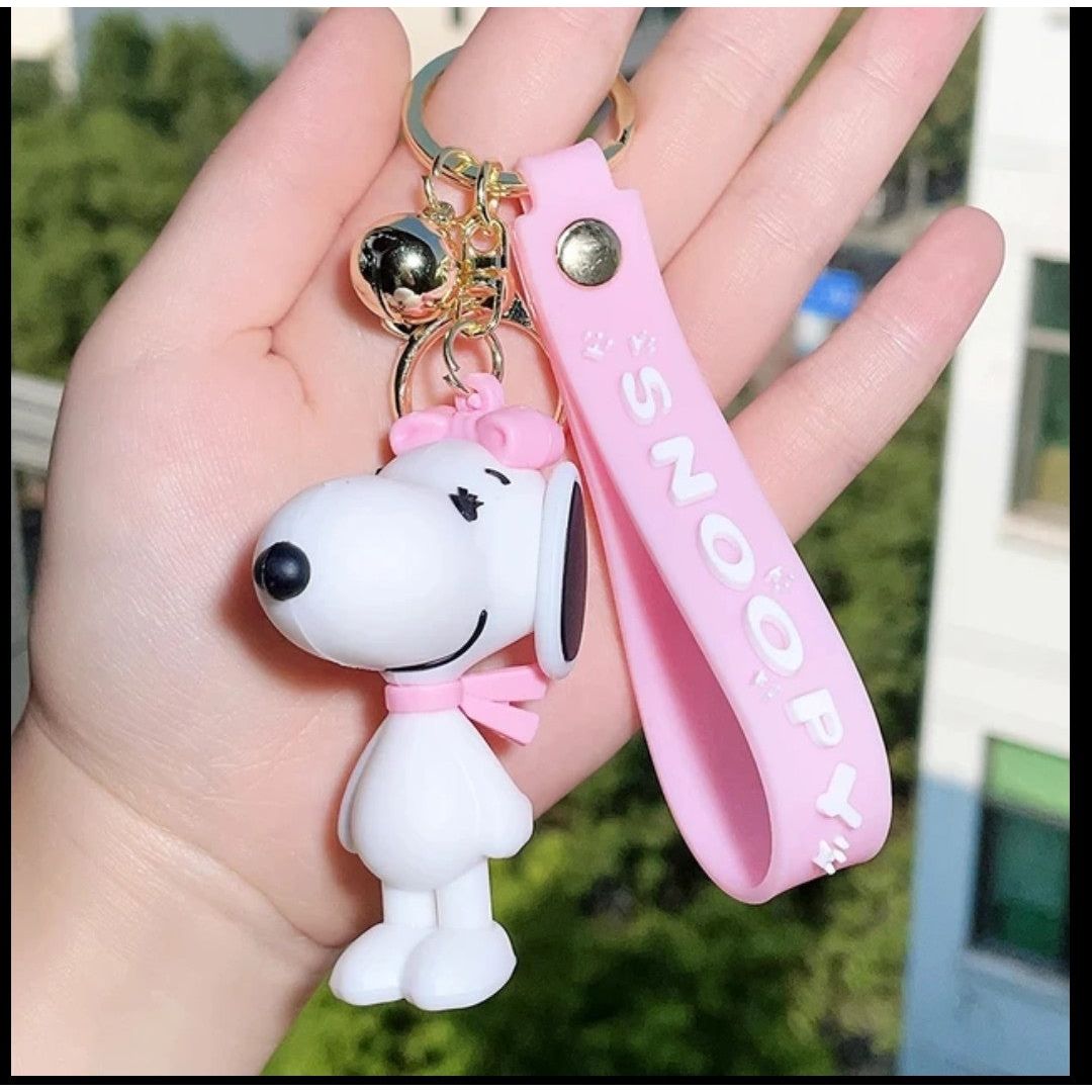 Snoopy rubber keychain