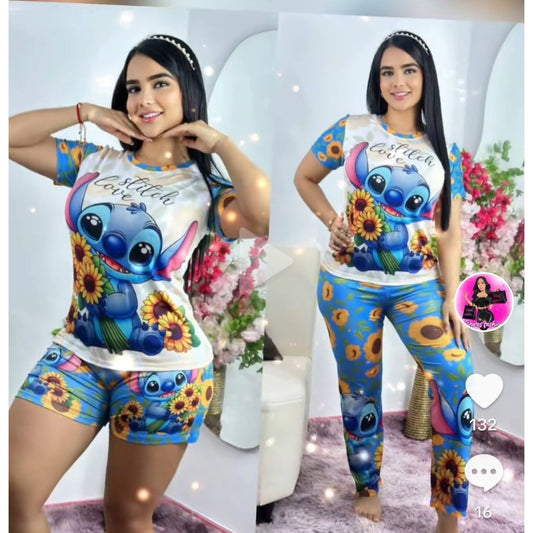 3 piece pajama sets talla L/XL